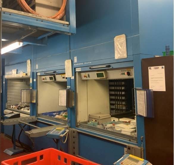 Kardex Shuttle NT250 paternosterkast VLM