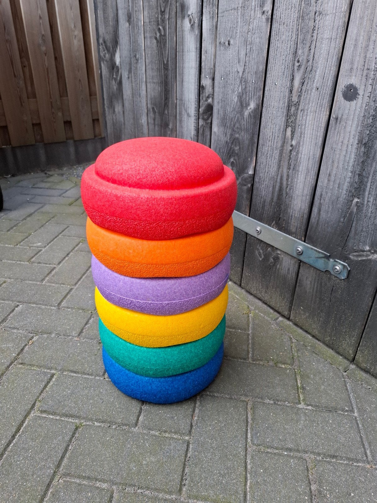 Stapelstein Stapelstenen - Set van 6 in regenboogkleuren, Ophalen, Gebruikt, Jongen of Meisje
