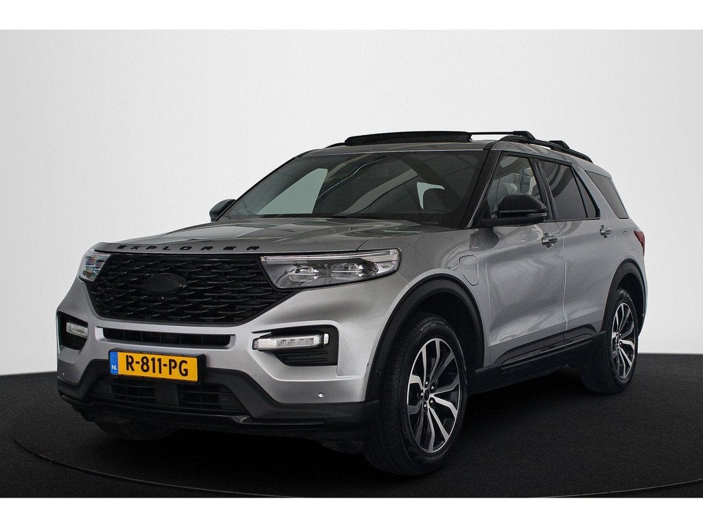 Ford Explorer 3.0 V6 EcoBoost PHEV ST-Line 7p NL Auto Panora, Auto's, Ford, Leder, Bedrijf, 2956 cc, Hybride Elektrisch/Benzine