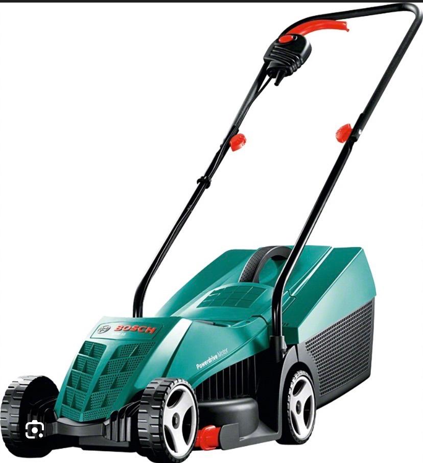 Bosch elektrische grasmaaier, Ophalen, Zo goed als nieuw, Elektrische grasmaaier, Opvangbak