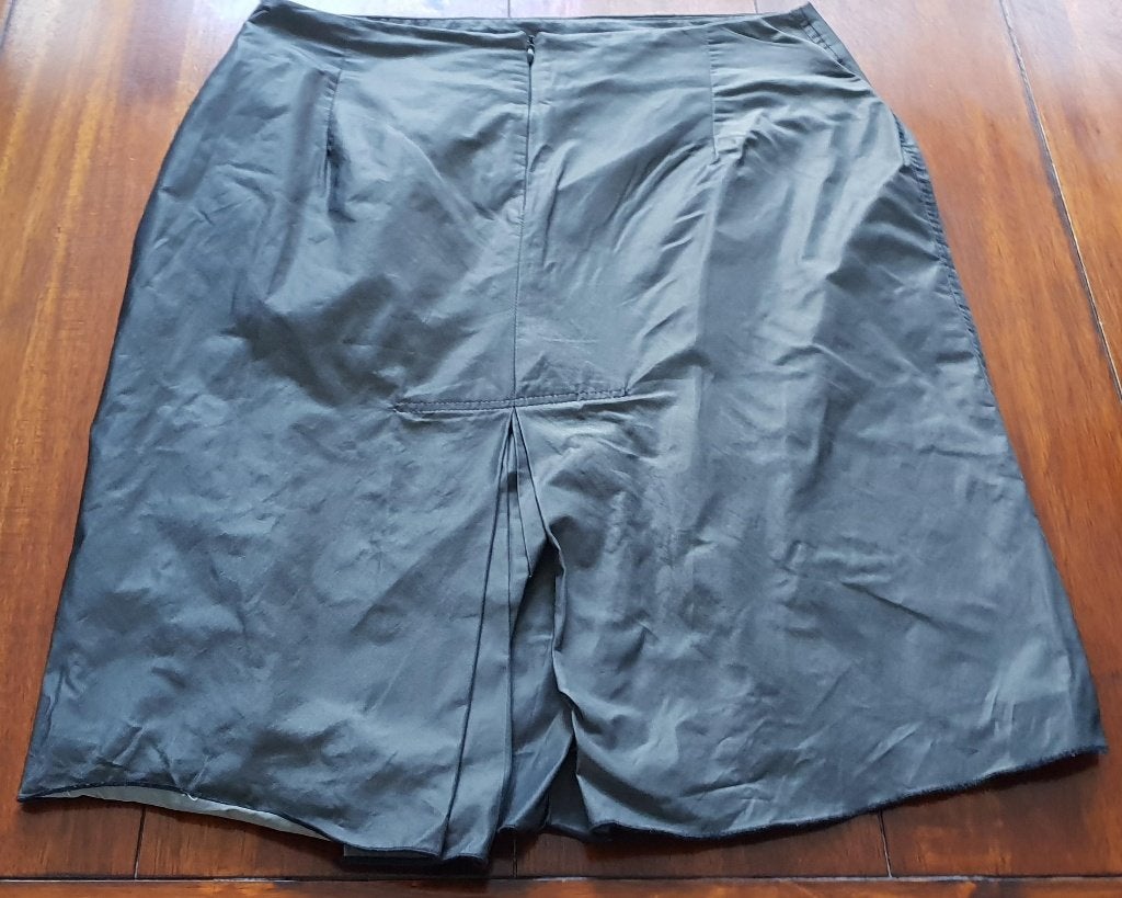 Kyra & Ko prachtige groen grijze rok mt M 38 40 rokje groen, Maat 38/40 (M), Verzenden, Zo goed als nieuw, Knielengte