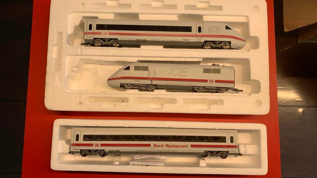 Roco spoor H0 ICE-DB treinset 2-rail DC, Ophalen, Treinset, Gelijkstroom, Zo goed als nieuw