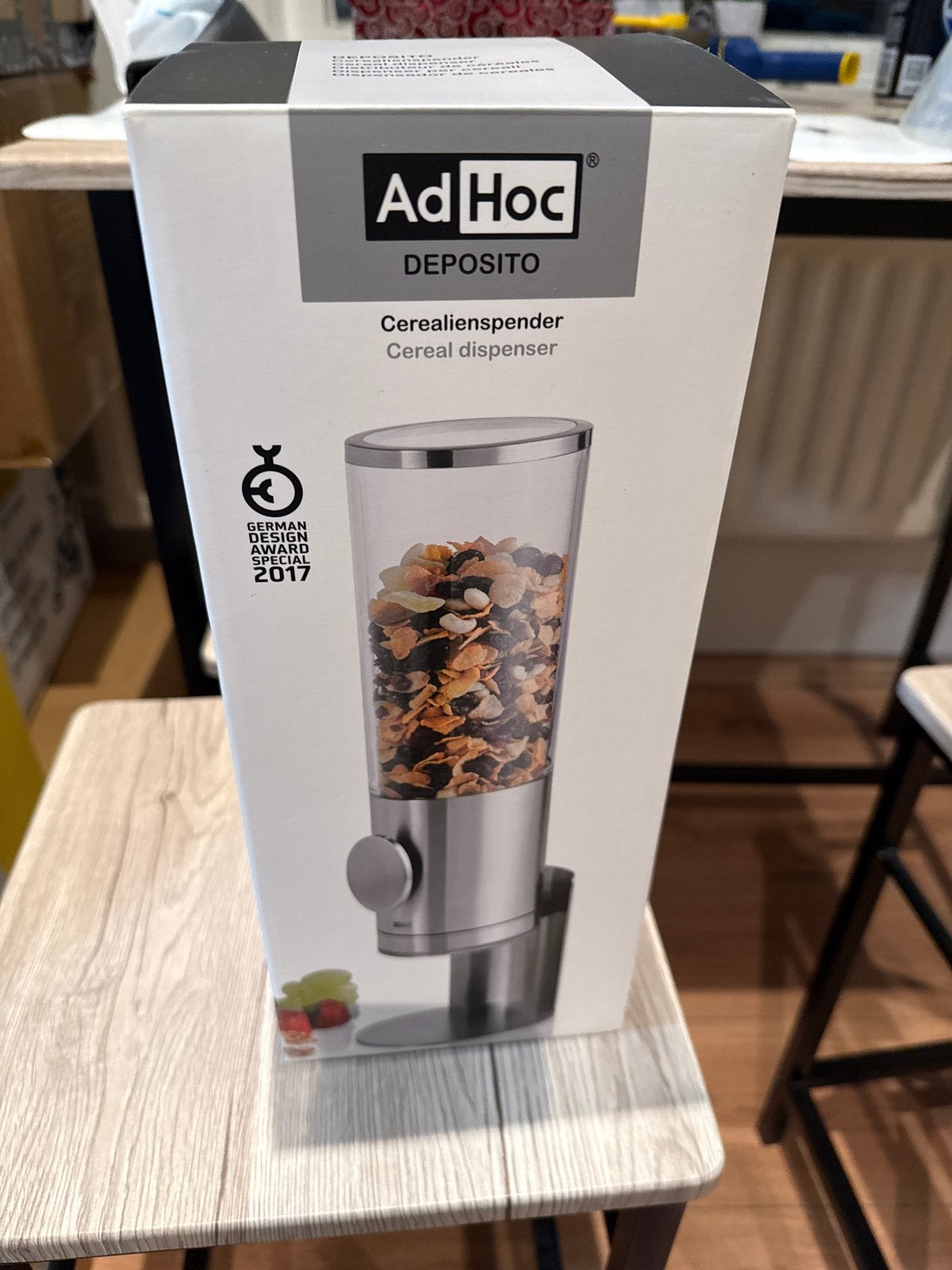 AdHoc Deposito Cerealienspender - Nieuw in doos, Overige typen, Ophalen of Verzenden, Metaal, Overige merken