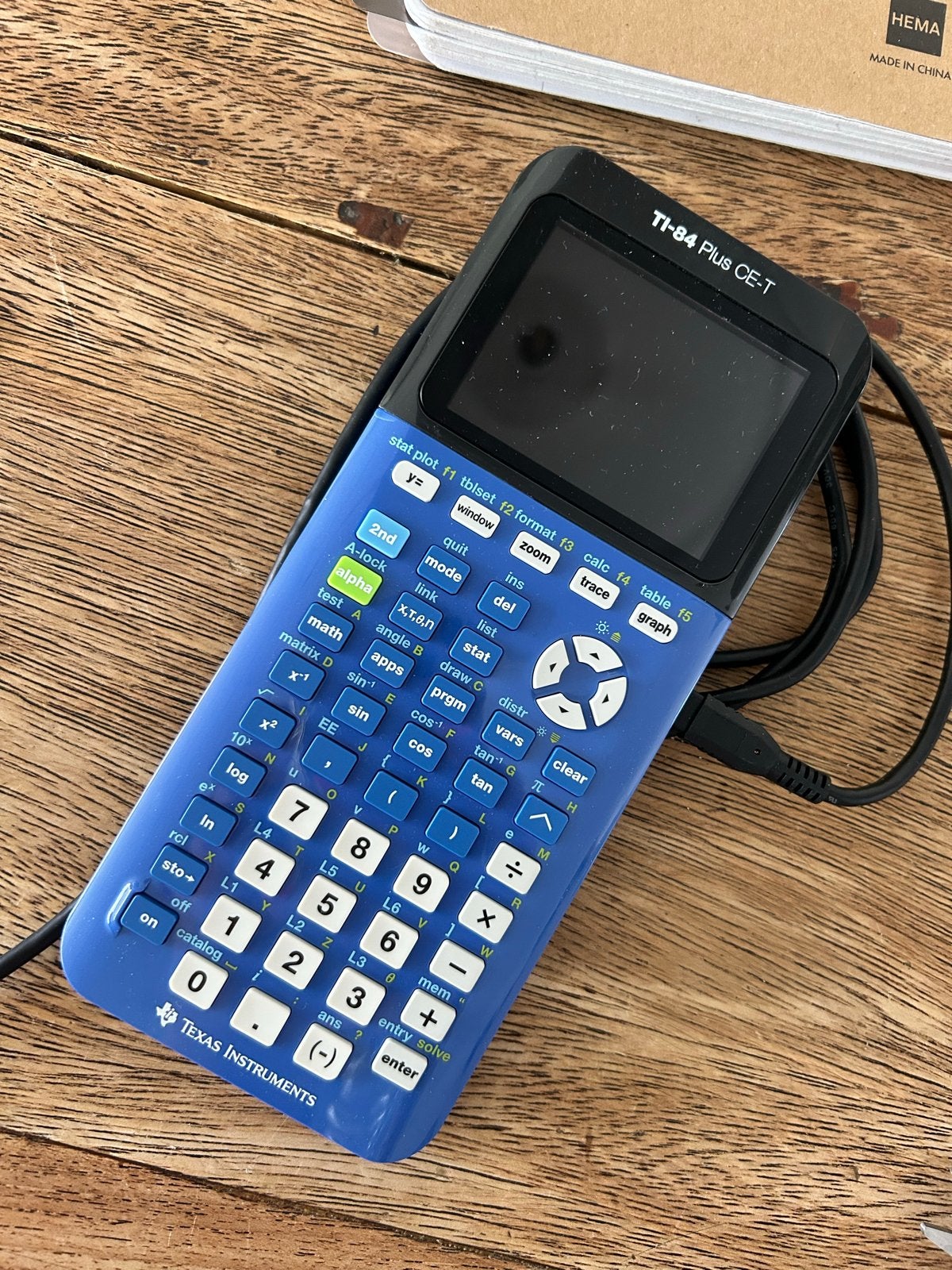 Texas instruments TI-84 plus CE-T, Ophalen of Verzenden, Grafische rekenmachine, Zo goed als nieuw