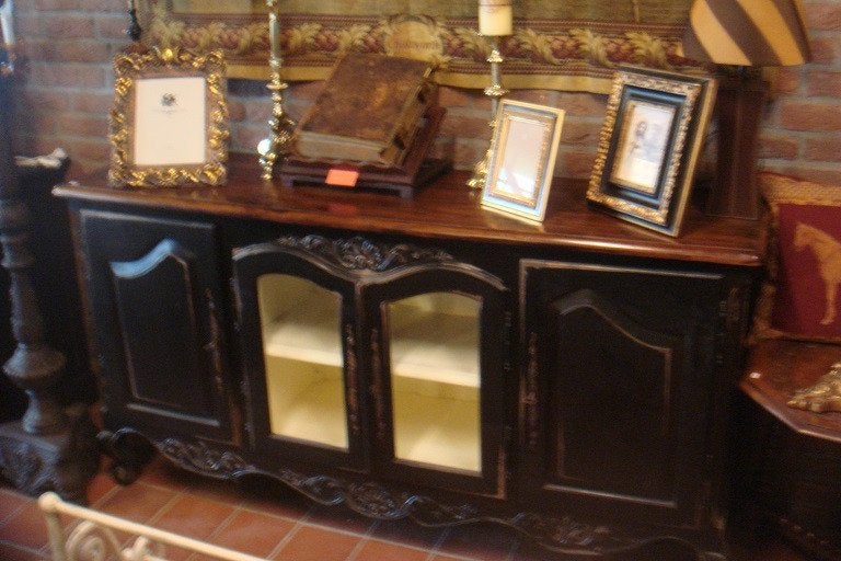 UNIEK massief DRESSOIR TV-MEUBEL Provence teak flamant, Met deur(en), Wilms, 150 tot 200 cm, Nieuw