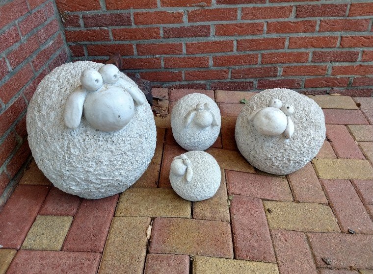 Schapen familie, Tuin en Terras, Ophalen, Kunststof