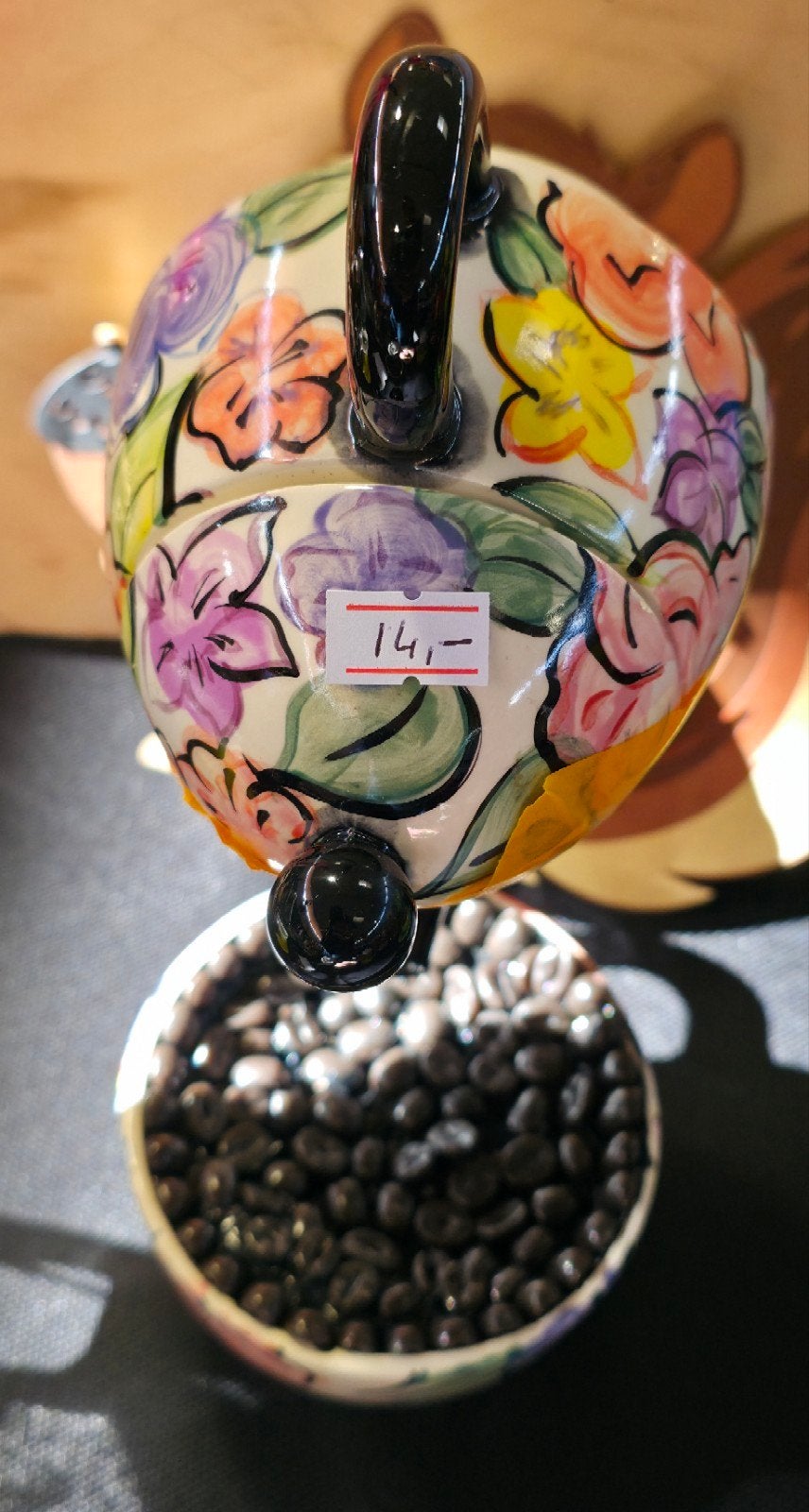 Te koop:hele vrolijke koffie pot., Verzamelen, Ophalen of Verzenden, Nieuw