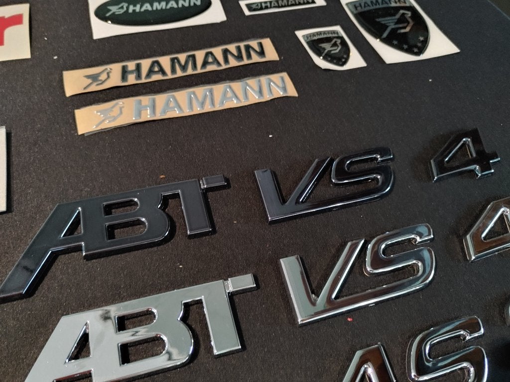 Nieuw origineel ABT VS4 Kofferbak logo's voor Golf 7, Ophalen of Verzenden