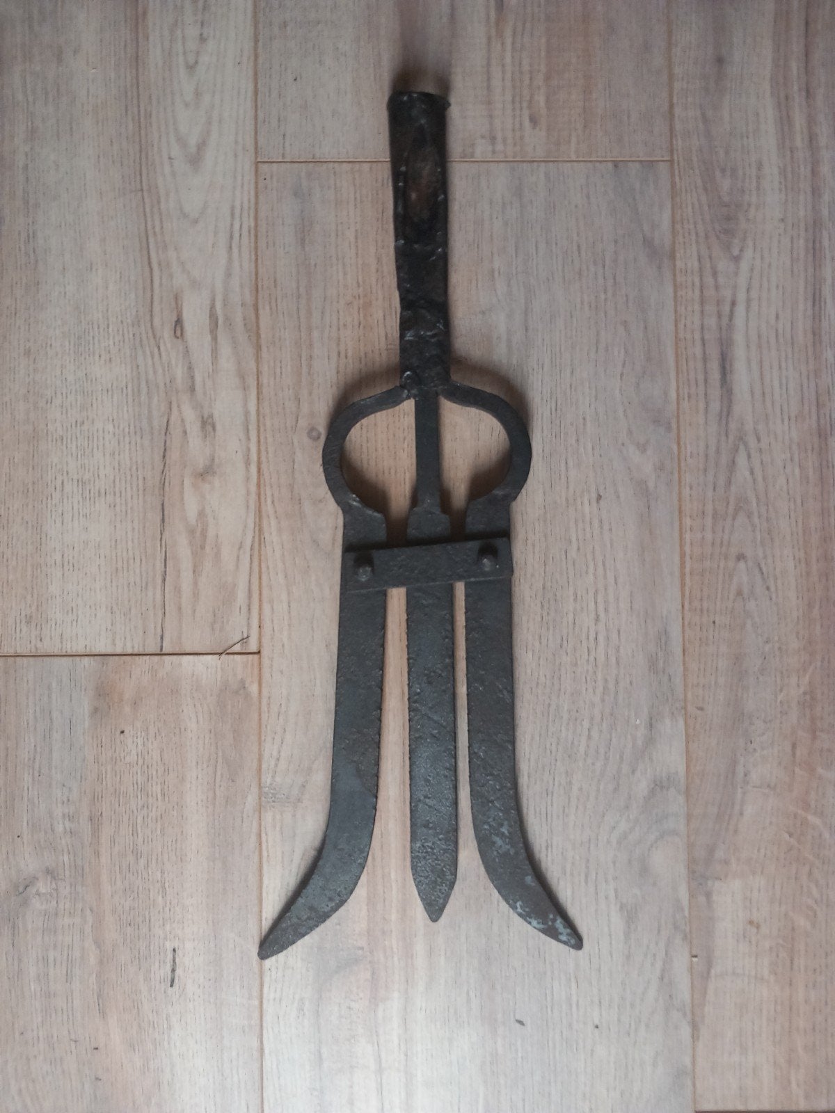Antieke Smeedijzeren Palingsteker - Vissersgereedschap, Antiek en Kunst, Ophalen of Verzenden