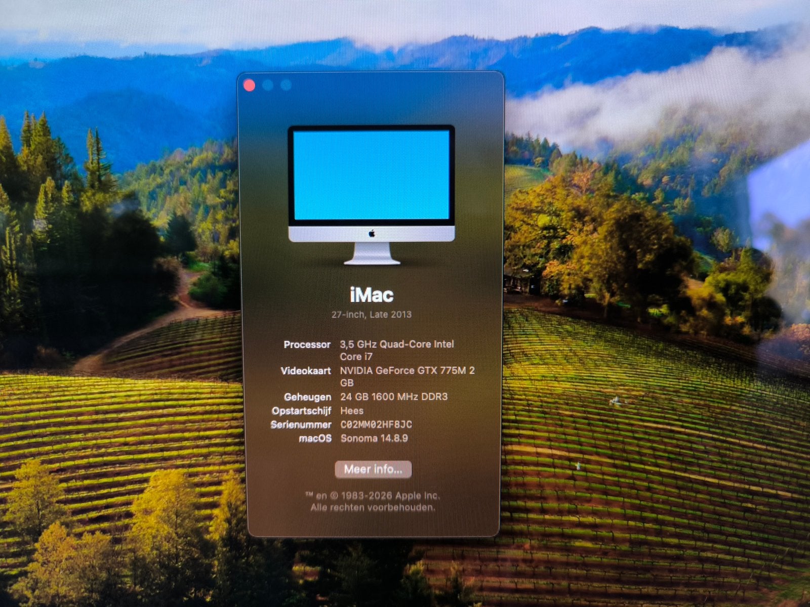 Imac 27 inch late 2013, Ophalen, SSD, IMac, Zo goed als nieuw