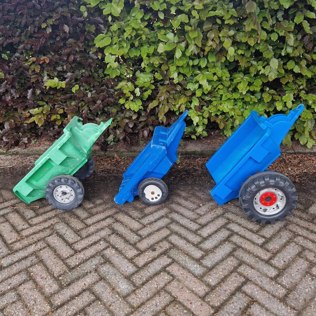 Traptrekker aanhangers kippers karren, Kinderen en Baby's, Speelgoed | Buiten | Skelters, Ophalen, Gebruikt, Overige merken, Met kar of aanhanger