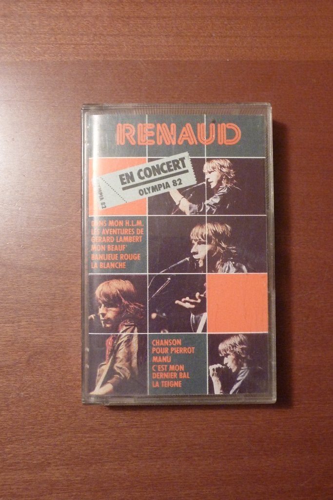 Renaud - En Concert- Olympia 82, Gebruikt, 1 bandje, Ophalen of Verzenden, Origineel
