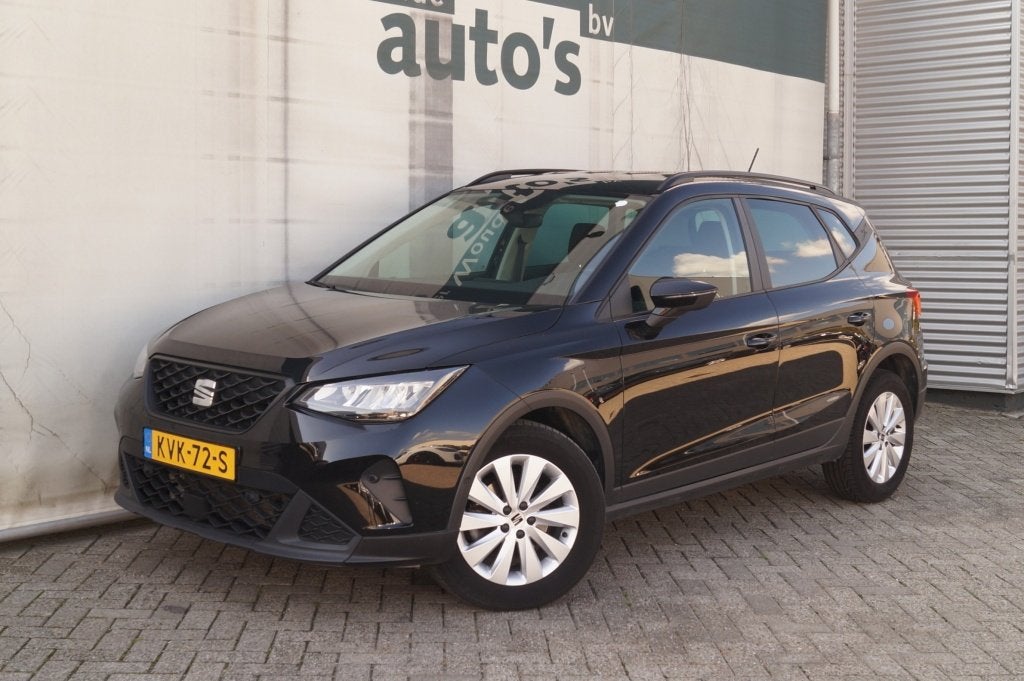 SEAT Arona 1.0 TSI 110pk DSG Style Business Intense -LED-NAV, Dealer onderhouden, Stof, Gebruikt, 610 kg