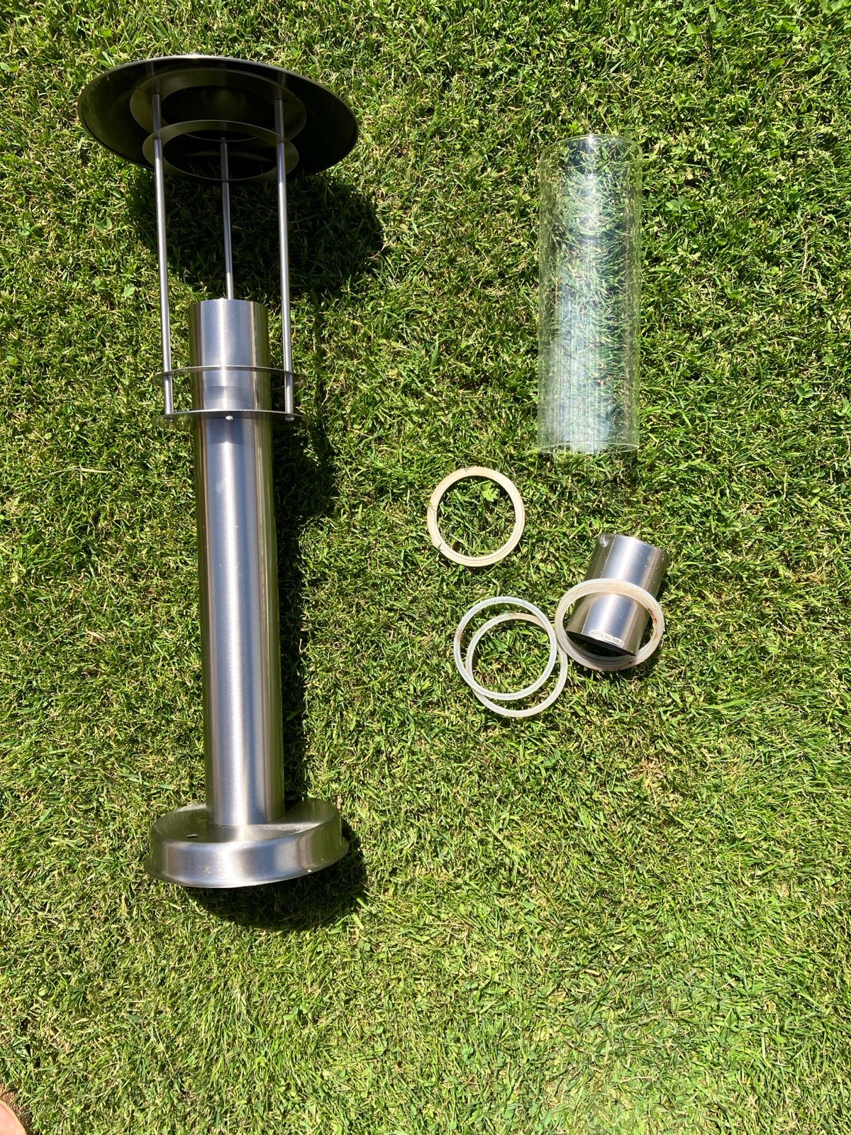 Gamma Winnipeg RVS Staande Lamp - 50 cm Hoogte, Ophalen, Minder dan 50 watt, Staande lamp, Rvs