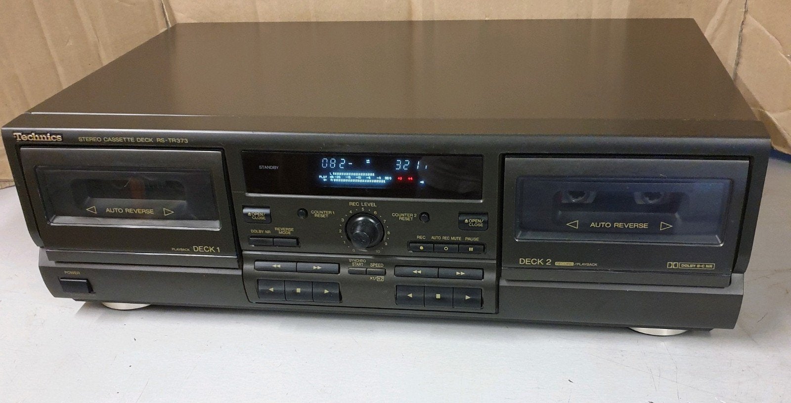 Technics dubbel cassettedeck rs-tr373, Ophalen of Verzenden, Dubbel, Auto-reverse