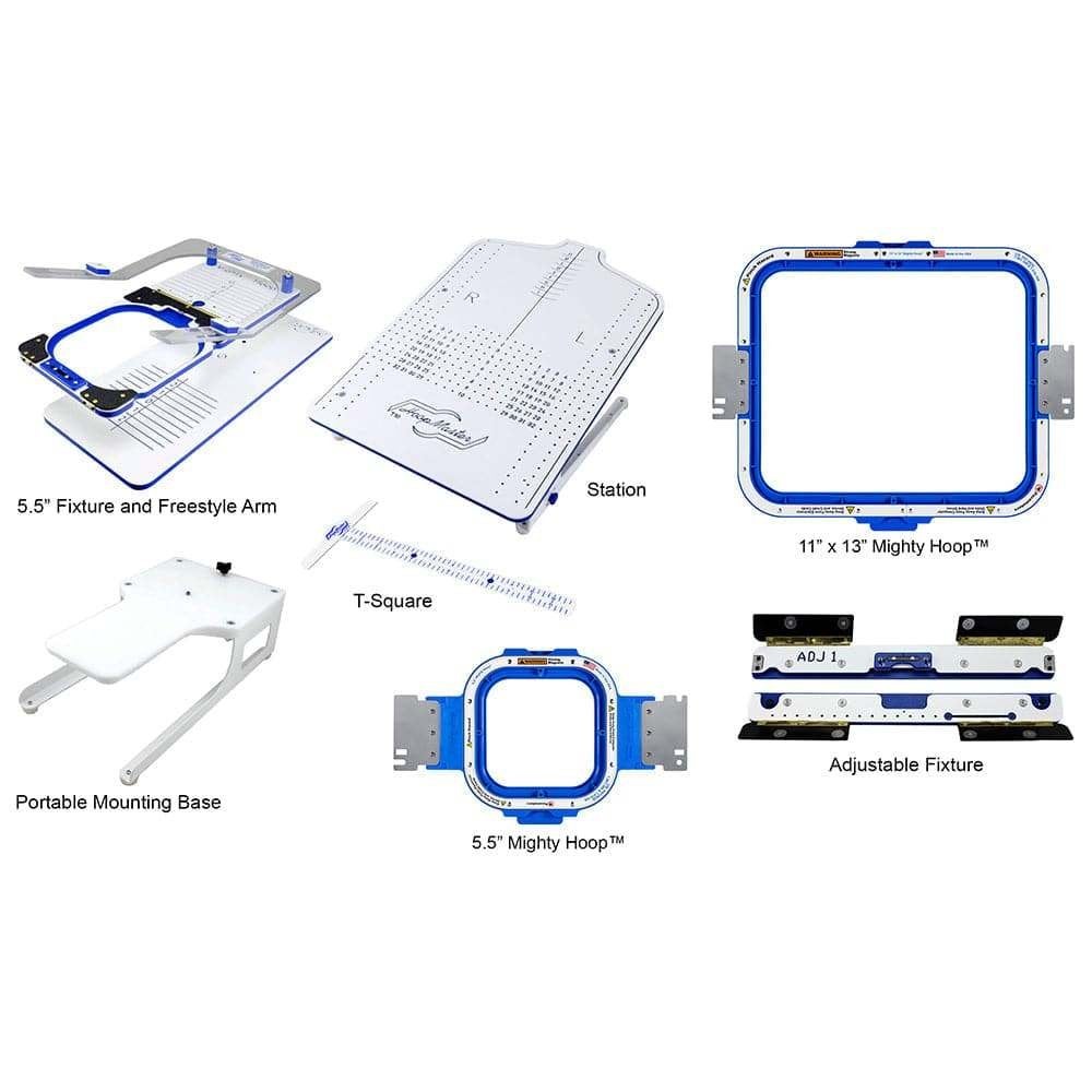 Mighty Hoop Starter kit 5,5 inch met 11x13 inch kit, Ophalen of Verzenden, Zo goed als nieuw