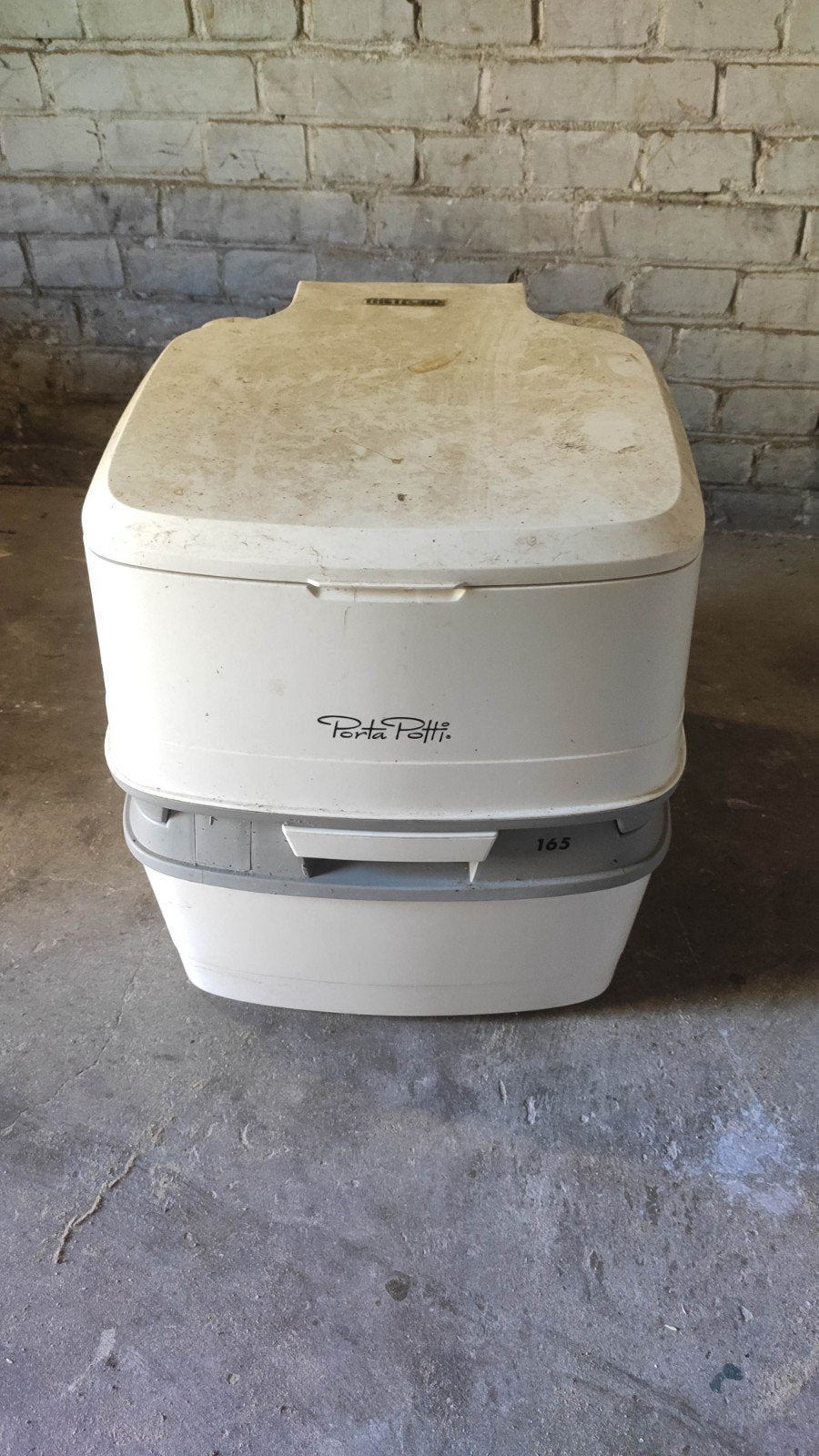Thetford Porta Potti 165 draagbaar chemisch toilet, Caravans en Kamperen, Ophalen, Gebruikt