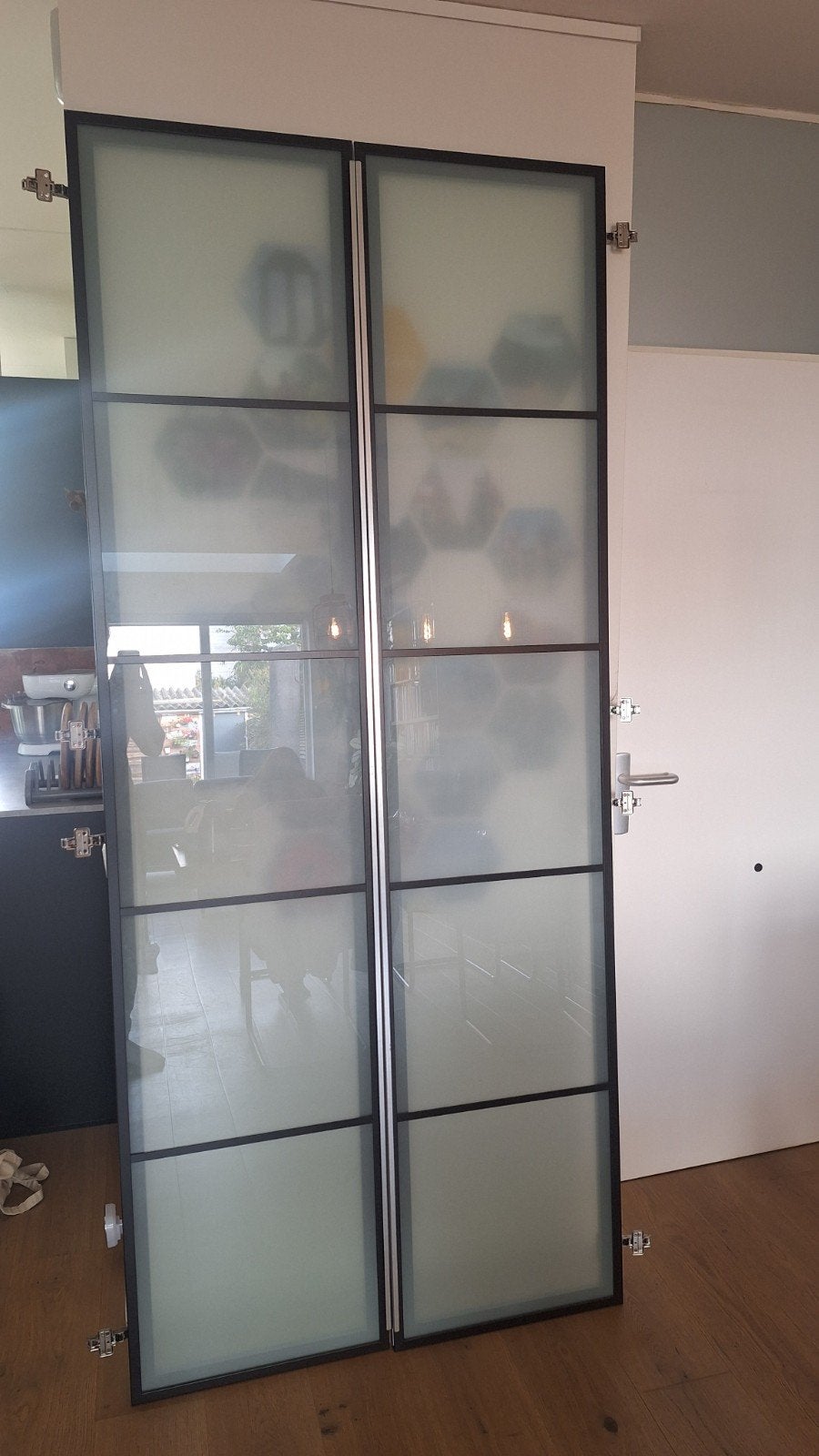 pax kast glazen deuren, Ophalen, Gebruikt, Glas