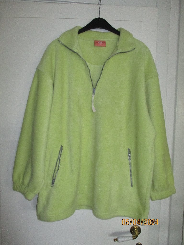 Fleece trui/jack appelgroen, Nieuw, Free Style, Groen, Ophalen