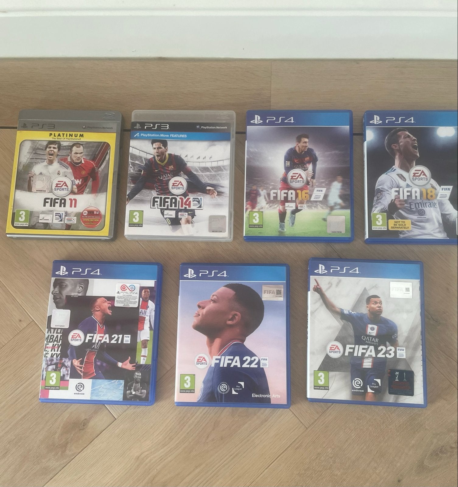 FIFA Pakket PS4 & PS3 - 7 Games (o.a. FIFA 23, 22, 21), Gebruikt, Eén computer, Ophalen of Verzenden, Sport