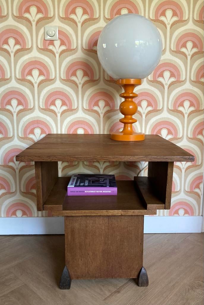 Vintage Art Deco Bijzettafel in Amsterdamse School Stijl, Ophalen