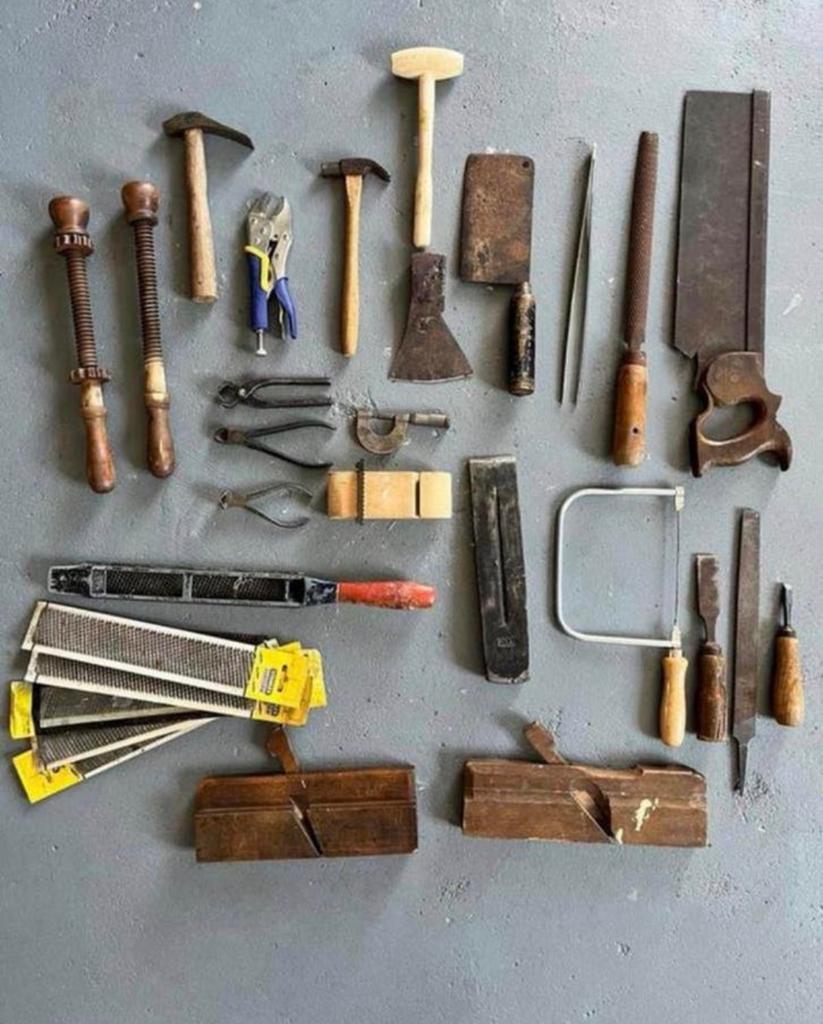 verzameling oud gereedschap oa houtbewerking, Antiek en Kunst, Antiek | Gereedschap en Instrumenten, Ophalen of Verzenden