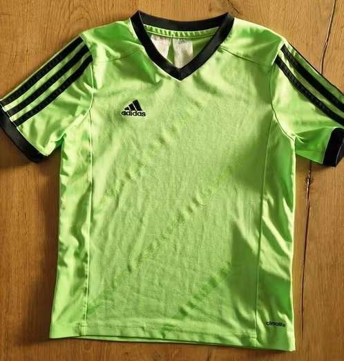 Lime groen/geel Adidas Sportshirt-gymshirt-voetbalshirt, 152, Kinderen en Baby's, Kinderkleding | Maat 152, Adidas, Gebruikt, Sport- of Zwemkleding