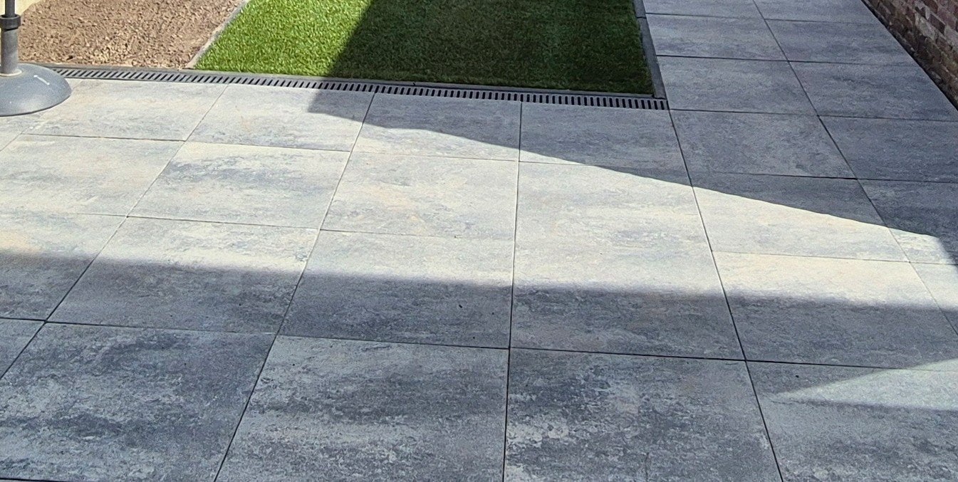 Excluton Soft comfort 60x60x4cm Grezzo tegel, Ophalen, Nieuw, Beton, Terrastegels