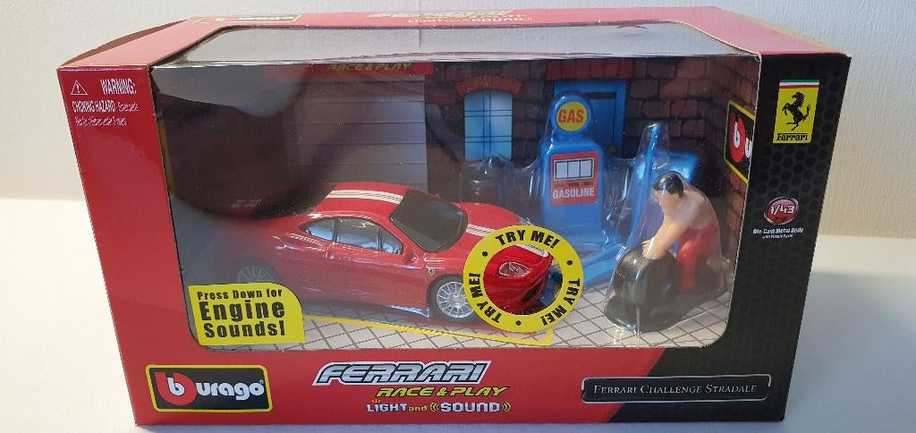 Burago Ferrari 360 Challenge stradale, Ophalen of Verzenden, Nieuw, Auto, Overige merken