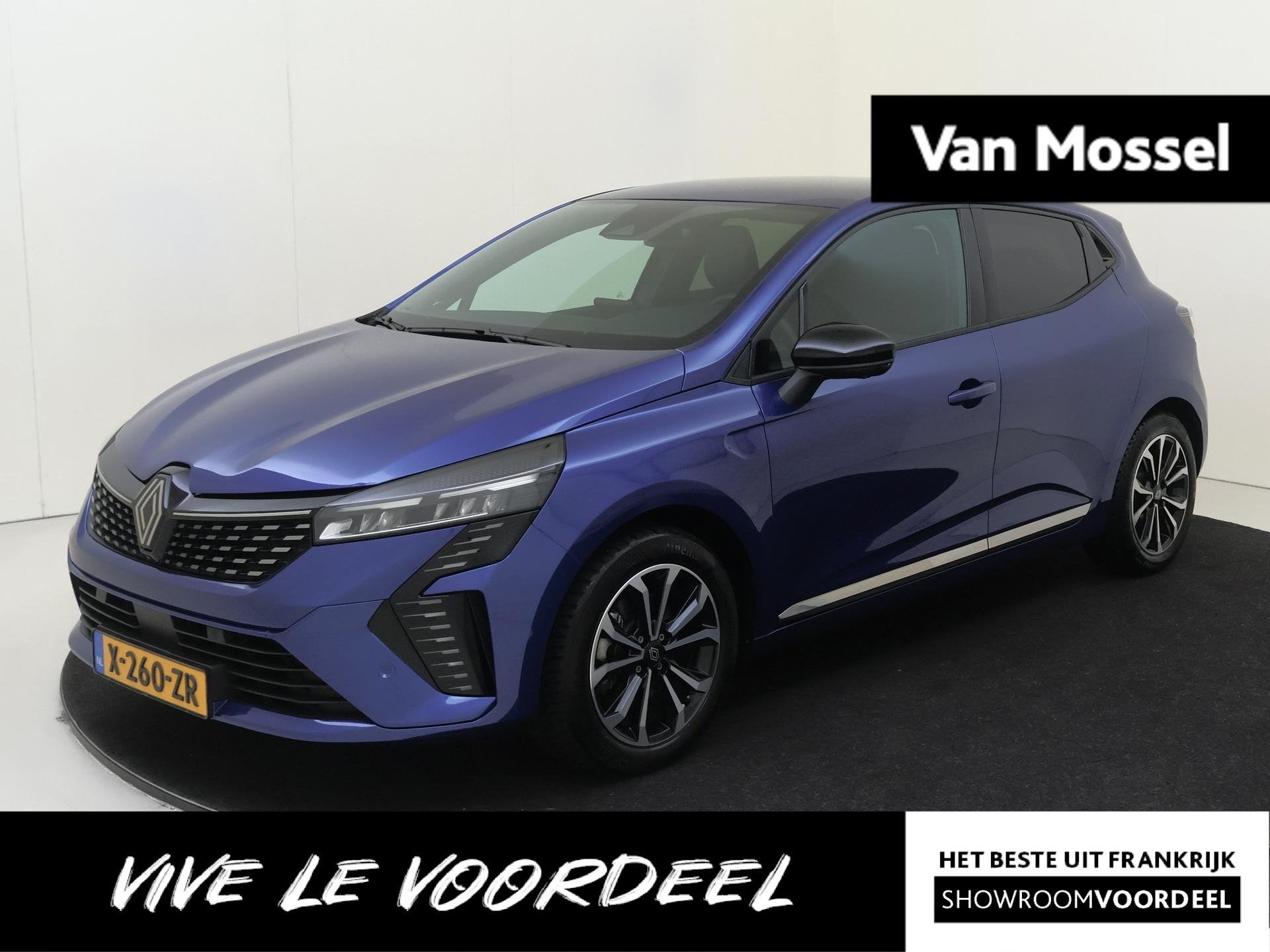 Renault Clio 1.6 E-Tech Full Hybrid 145 techno | Automaat |, Auto's, Gebruikt, Euro 6, Blauw, Leder en Stof