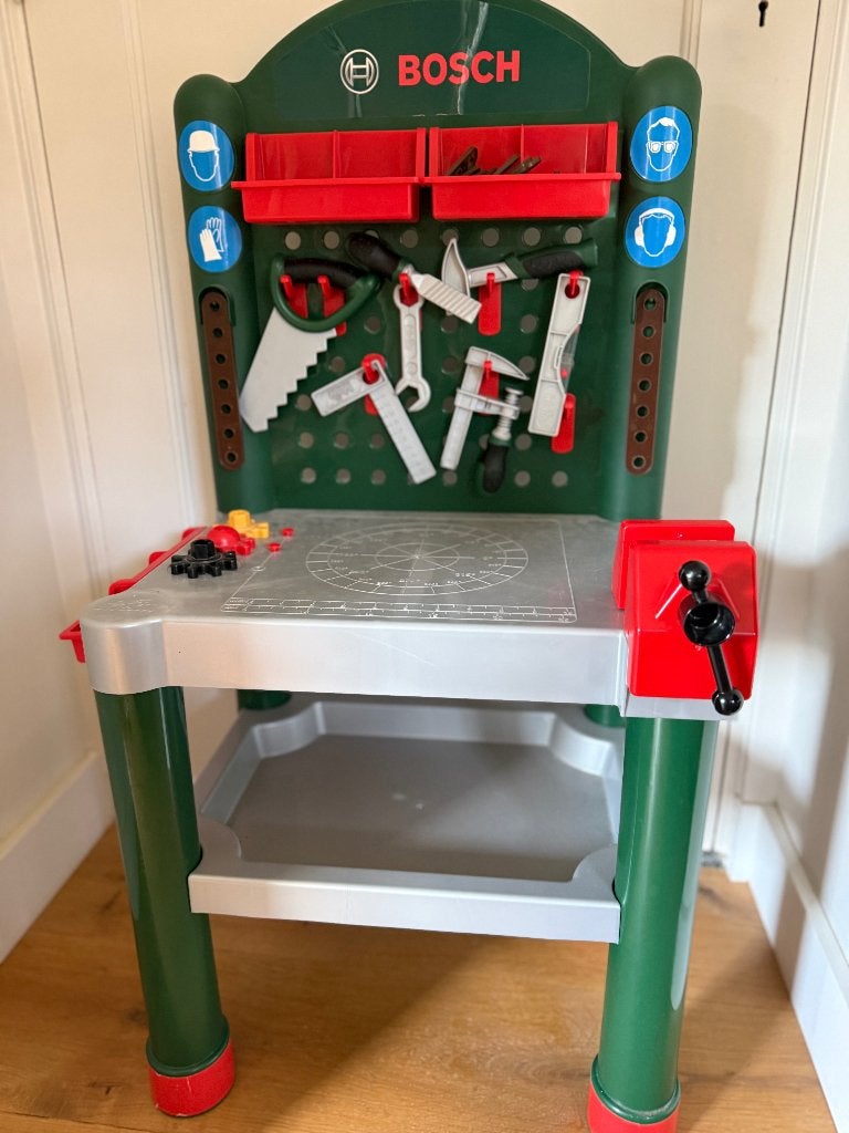 Klein Toys Bosch Werkbank met gereedschap, Kinderen en Baby's, Ophalen, Gebruikt