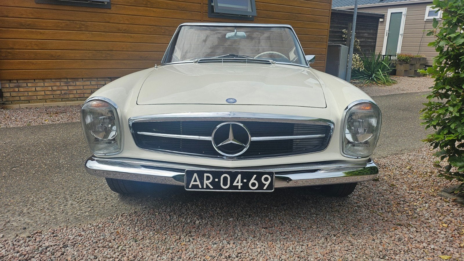 Mercedes-Benz SL  230 SL 1966 Wit, Auto's, Achterwielaandrijving, Zwart, Cabriolet, Leder
