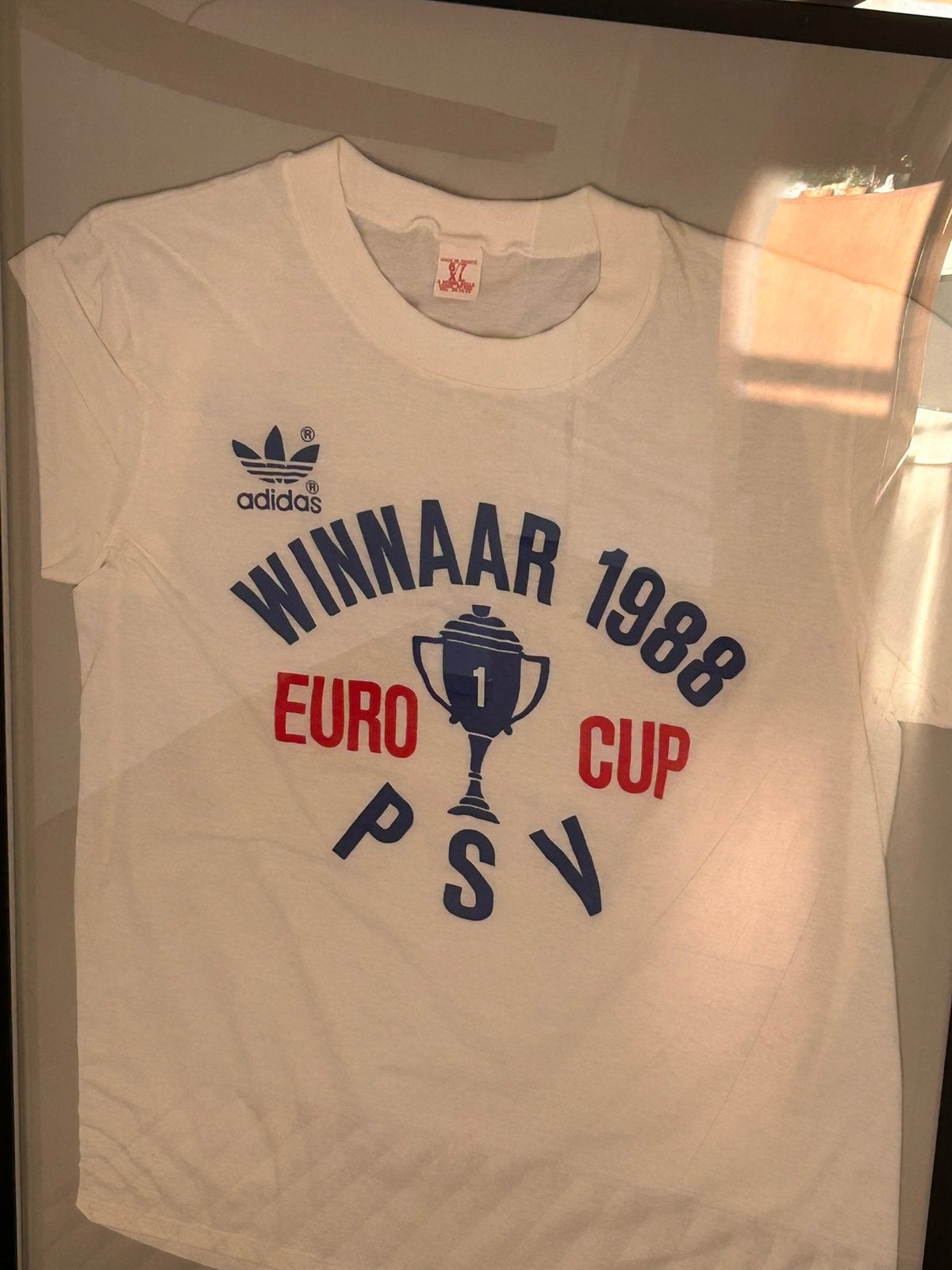Origineel T-shirt selectie PSV, winst Europacup 1 in 1988, Kleding | Heren, T-shirts, Ophalen of Verzenden, Gedragen, Maat 56/58 (XL)
