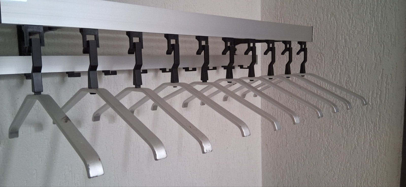 Wandkapstok Oud Holland Elburg met 10 hangers, Wandkapstok, Gebruikt, Ophalen of Verzenden, Minder dan 100 cm