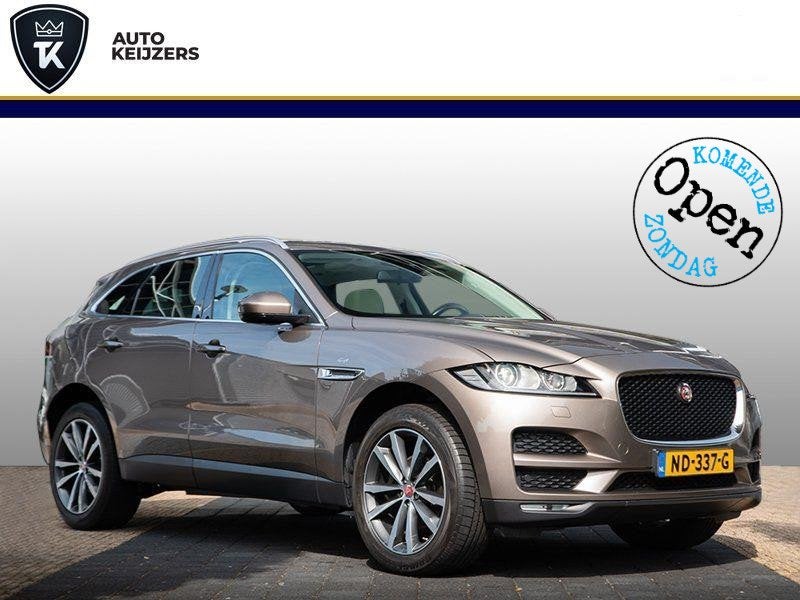 Jaguar F-Pace 2.0 Portfolio Pano AWD 20d Navi Leer Meridiam, Auto's, Automaat, Gebruikt, 4 cilinders, 179 pk