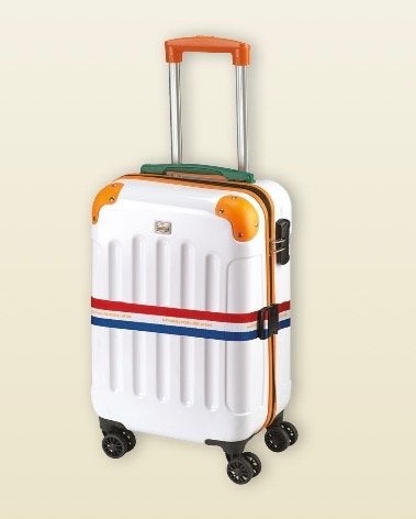 2 Reiskoffers Postcodeloterij - Wit met Oranje accenten, Ophalen, Hard kunststof, Nieuw, Minder dan 35 cm