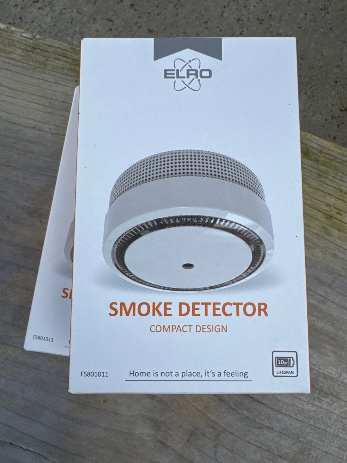 ELRO Rookmelder Compact Design FS801011 - Nieuw, Ophalen of Verzenden, Nieuw, Detector, Sensor of Melder, Rook