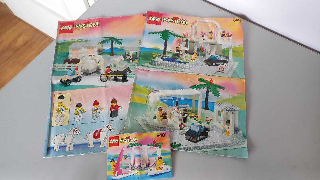 lego paradise instructie boekjes 6416, 6401 en 6419, Gebruikt, Overige thema's, Lego, Accessoire