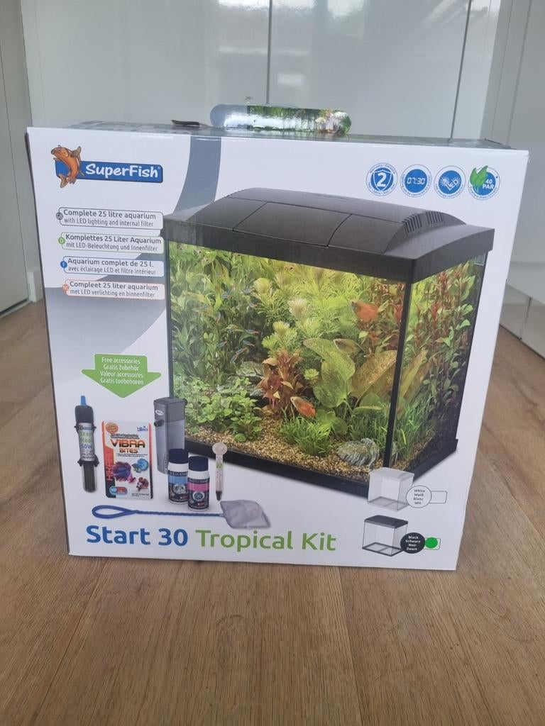 Superfish Aquarium Start 30 Tropical Kit aquarium, Dieren en Toebehoren, Ophalen of Verzenden, Inclusief toebehoren, Zo goed als nieuw