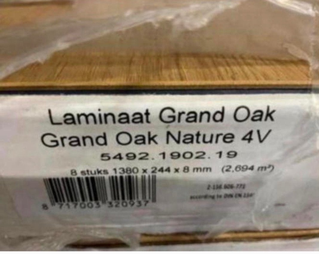 Nieuwe,  pak extra breed Grand Oak laminaat., Ophalen, Nieuw, Laminaat
