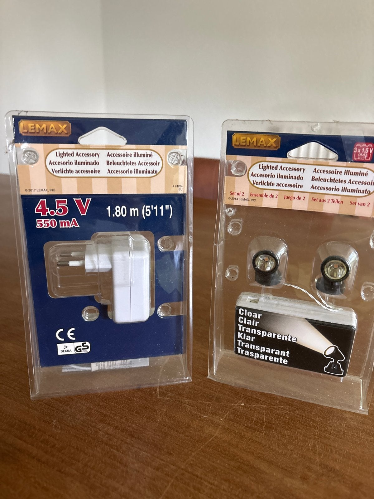 Lemax Verlichte Accessoires: Adapter & Transparante Lampjes, Ophalen, Nieuw