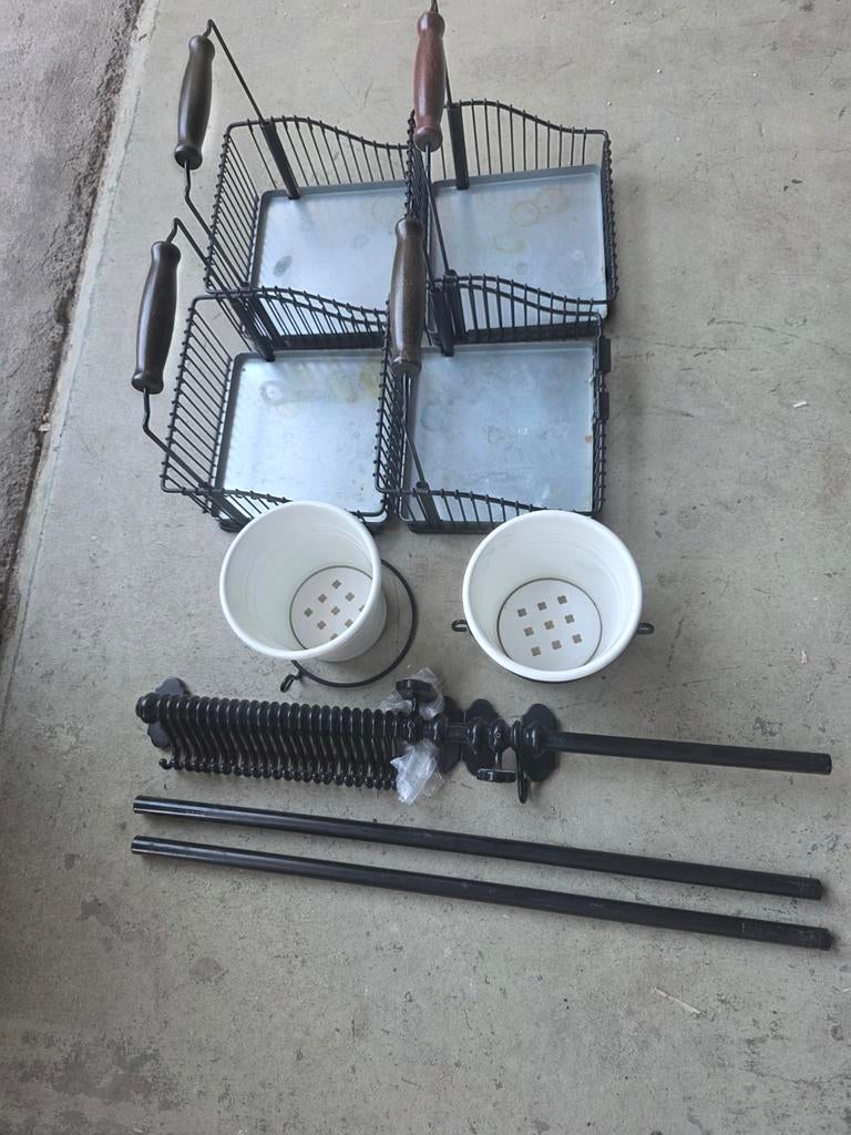 IKEA keuken stang met accessoires, Gebruikt, IKEA, Keukentrolley, Ophalen of Verzenden