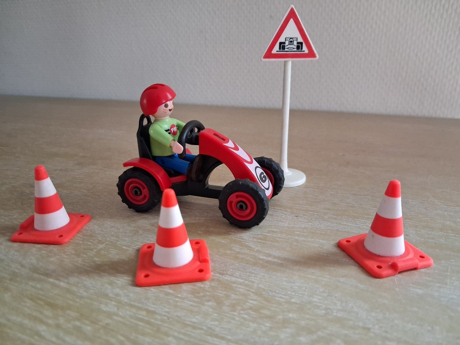 playmobil jongetje op skelter met pionnen setnr 4759, Complete set, Voertuig, Ophalen of Verzenden, Zo goed als nieuw