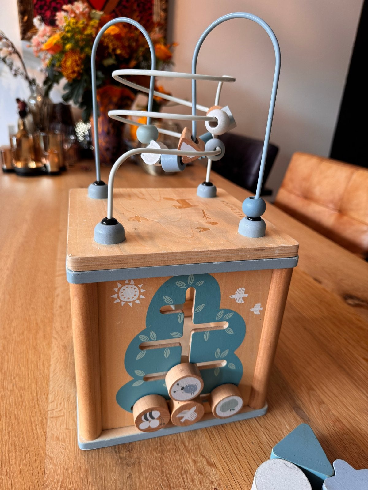 Little Dutch Houten Activiteitenkubus met kralenframe, Ophalen of Verzenden, Gebruikt, Overige typen