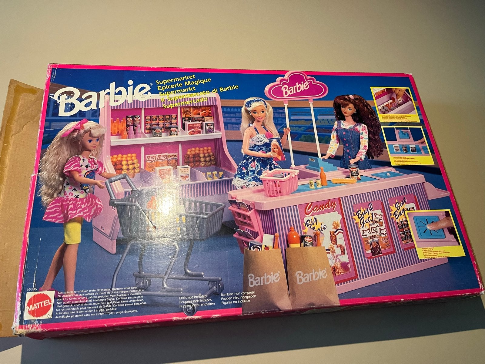Vintage Barbie Supermarkt Speelset met Accessoires, Ophalen, Gebruikt, Barbie