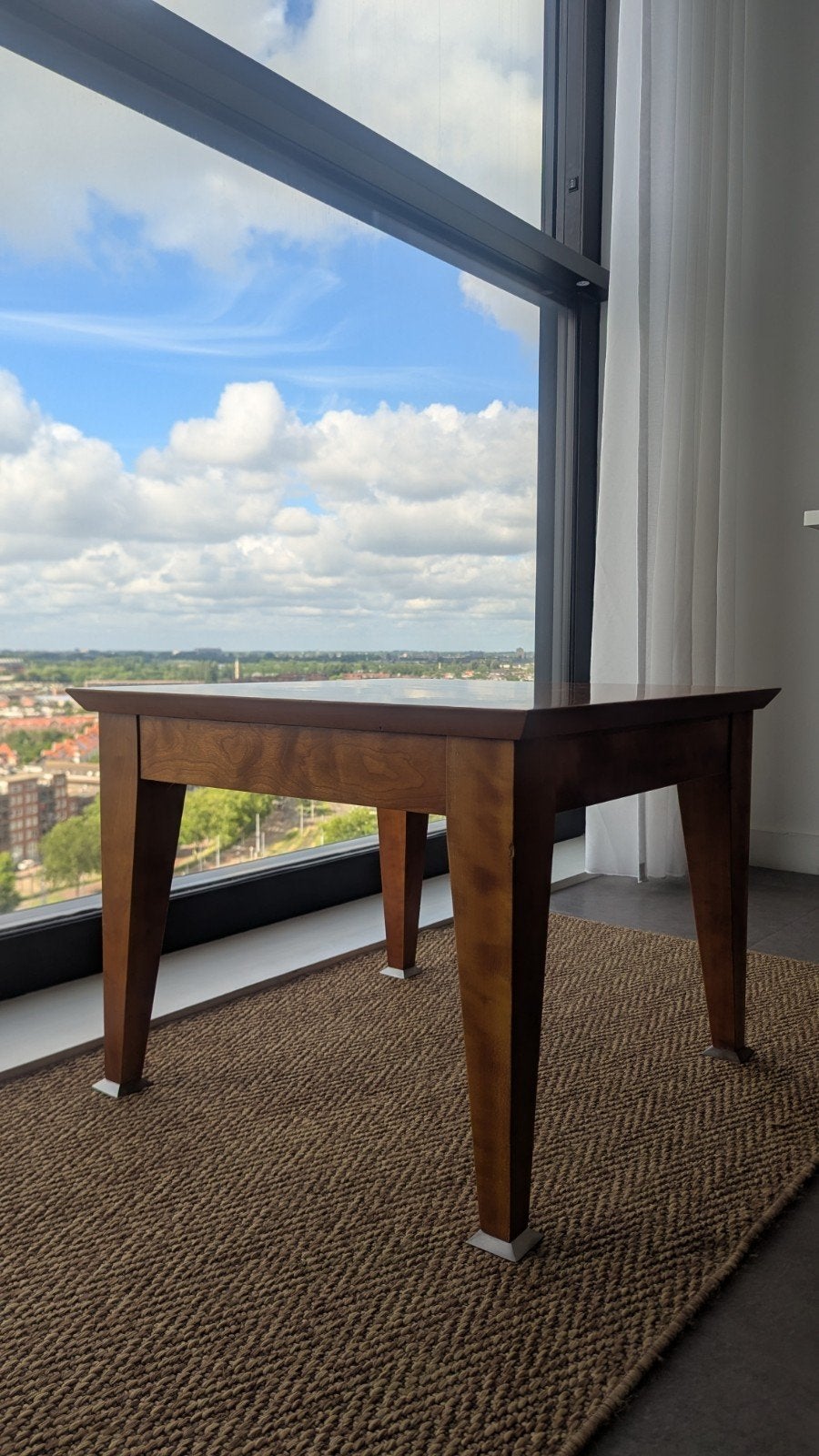 Vintage Solid Wood Salontafel 60x60x45.5, Ophalen, 50 tot 100 cm, 50 tot 100 cm, Minder dan 50 cm