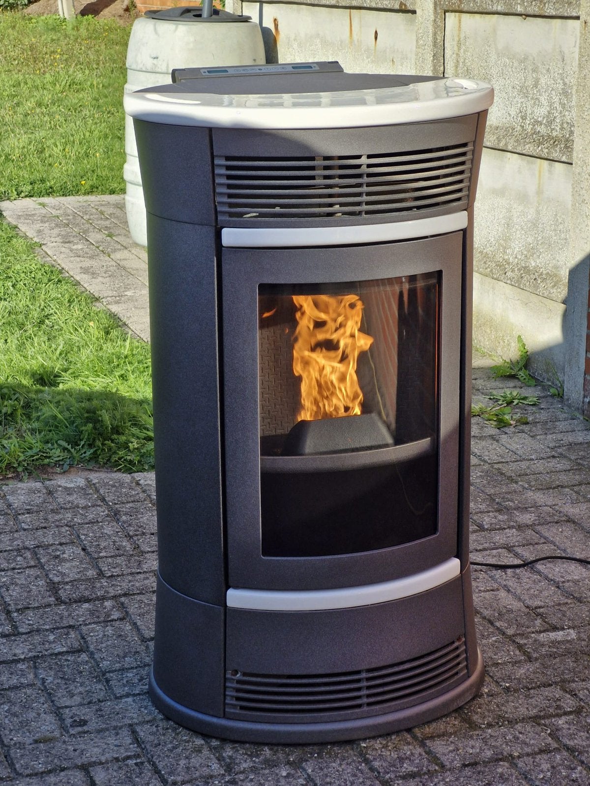 Pelletkachel Edilkamin ELLY 11kw met Kanalisatie (Levering), Huis en Inrichting, Ophalen, Overige brandstoffen, Zo goed als nieuw