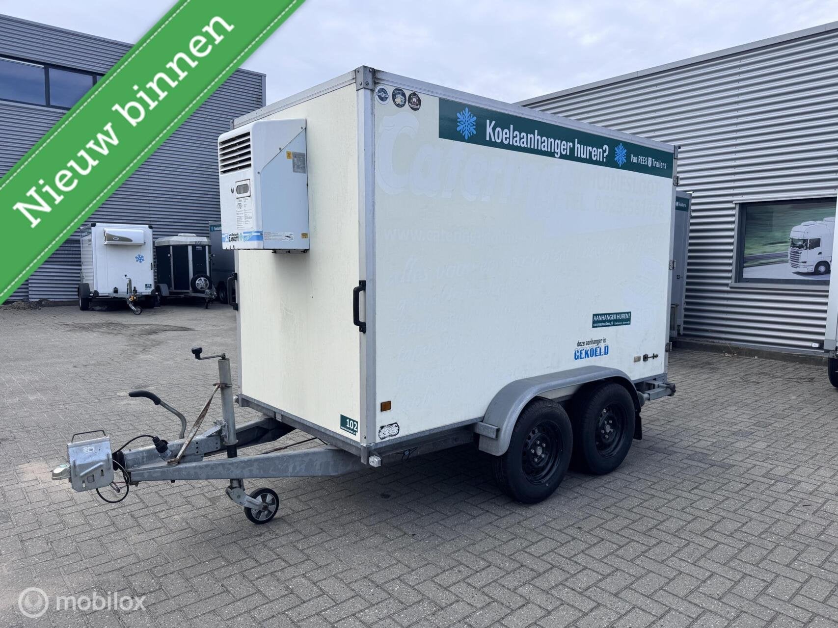 Hapert Koel aanhanger koelwagen +/- 8m3 tandemasser, Auto diversen, Aanhangers en Bagagewagens, Gebruikt