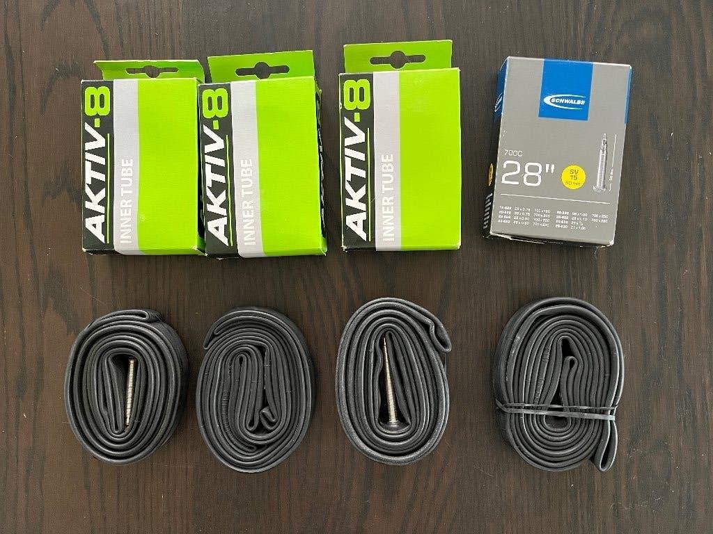 8 stuks racefiets binnenbanden 23-28 mm - nieuw, Fietsen en Brommers, Fietsonderdelen, Overige merken, Band, Overige materialen