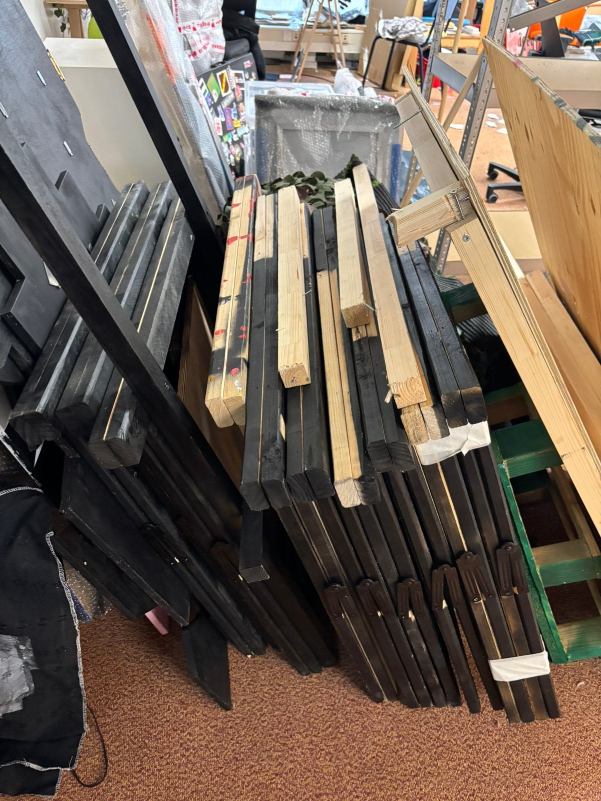 Houten schagen, Ophalen, Minder dan 25 mm, Zo goed als nieuw, Plank